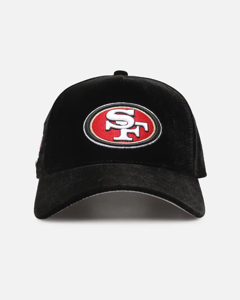 New Era San Francisco 49Ers 'Velvet Official Team Color' 9Forty A-Frame Snapback Black 1
