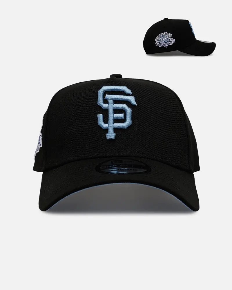 New Era San Francisco Giants 'Black And Sky Blue' 9Forty A-Frame Snapback Black/Sky Blue 1