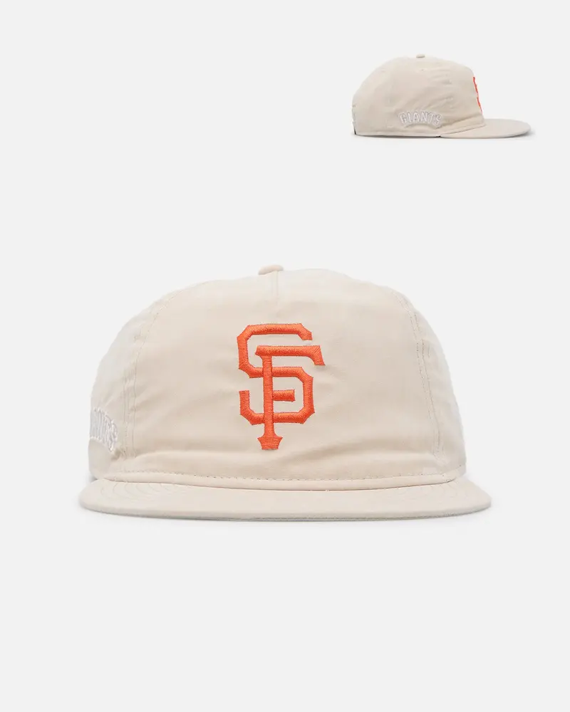 New Era San Francisco Giants 'Brushed Nylon Retro Crown' 9Fifty Adjustable Strapback Cream 1