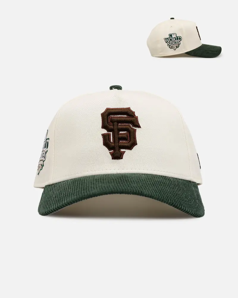 New Era San Francisco Giants 'Chrome White Green' Corduroy Visor 9Forty A-Frame Snapback Chrome 1