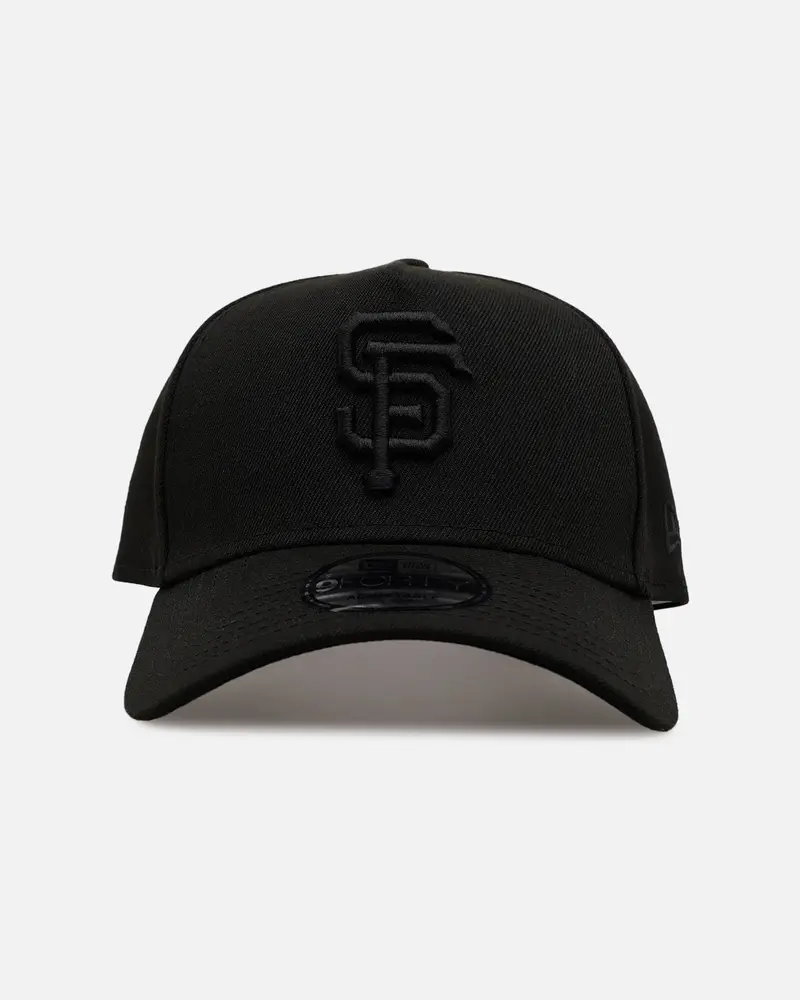 New Era San Francisco Giants 'Easy Black' 9Forty A-Frame Snapback Black/Black 1