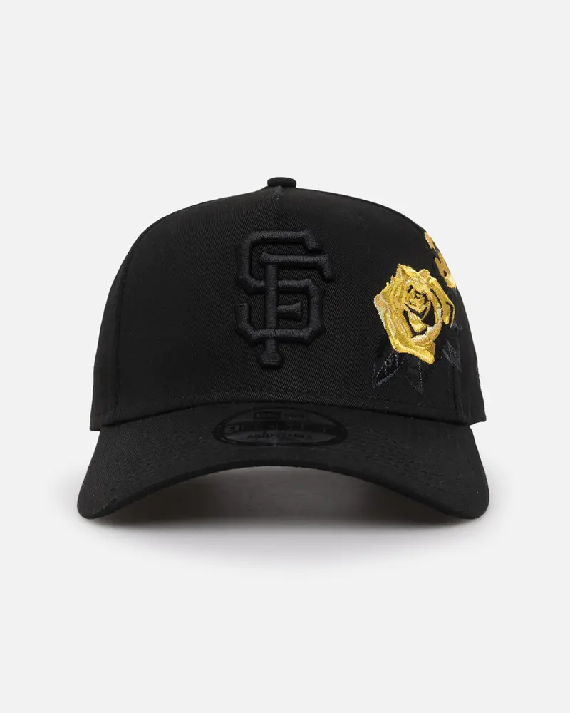 New Era San Francisco Giants 'Gold Rose Embroidery' 9Forty A-Frame Snapback Black/Gold 1