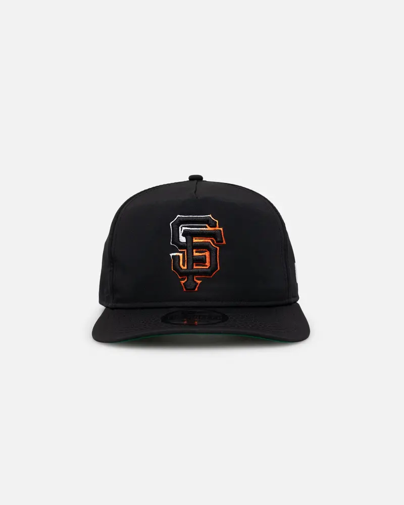 New Era San Francisco Giants Golfer Pre-Curved Snapback Black/Otc 1