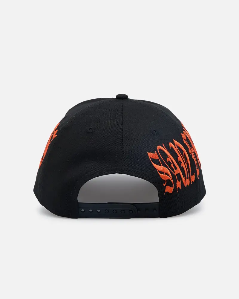 New Era San Francisco Giants 'Goth Script' 9Forty A-Frame Snapback Orange/Black 2