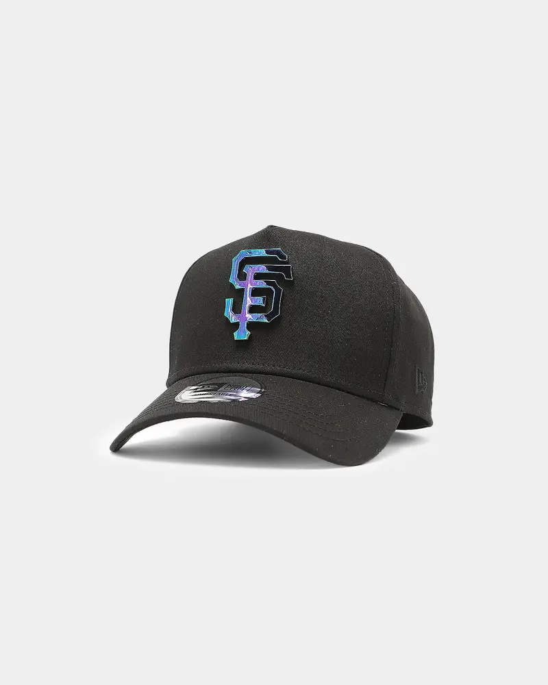 New Era San Francisco Giants 'Metal Badge' 9Forty K-Frame Snapback Black/Iridescent 1