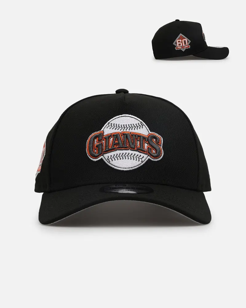 New Era San Francisco Giants 'Metallic Wordmark' 9Forty A-Frame Snapback Black 1