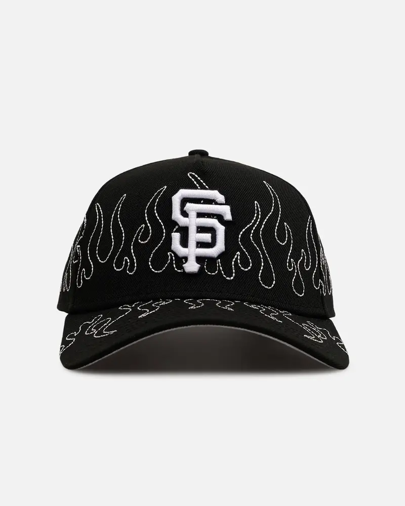 New Era San Francisco Giants 'Outline Flames' 9Forty A-Frame Snapback Black 1