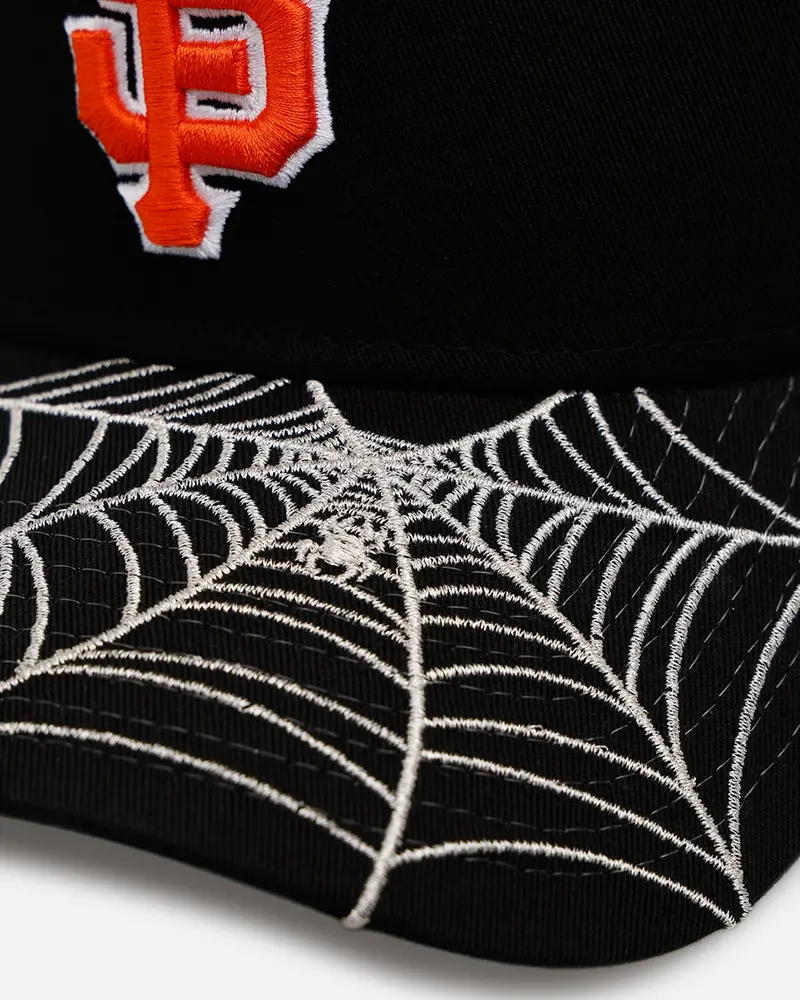 New Era San Francisco Giants 'Spider Web Visor' 9Forty A-Frame Snapback Black 2
