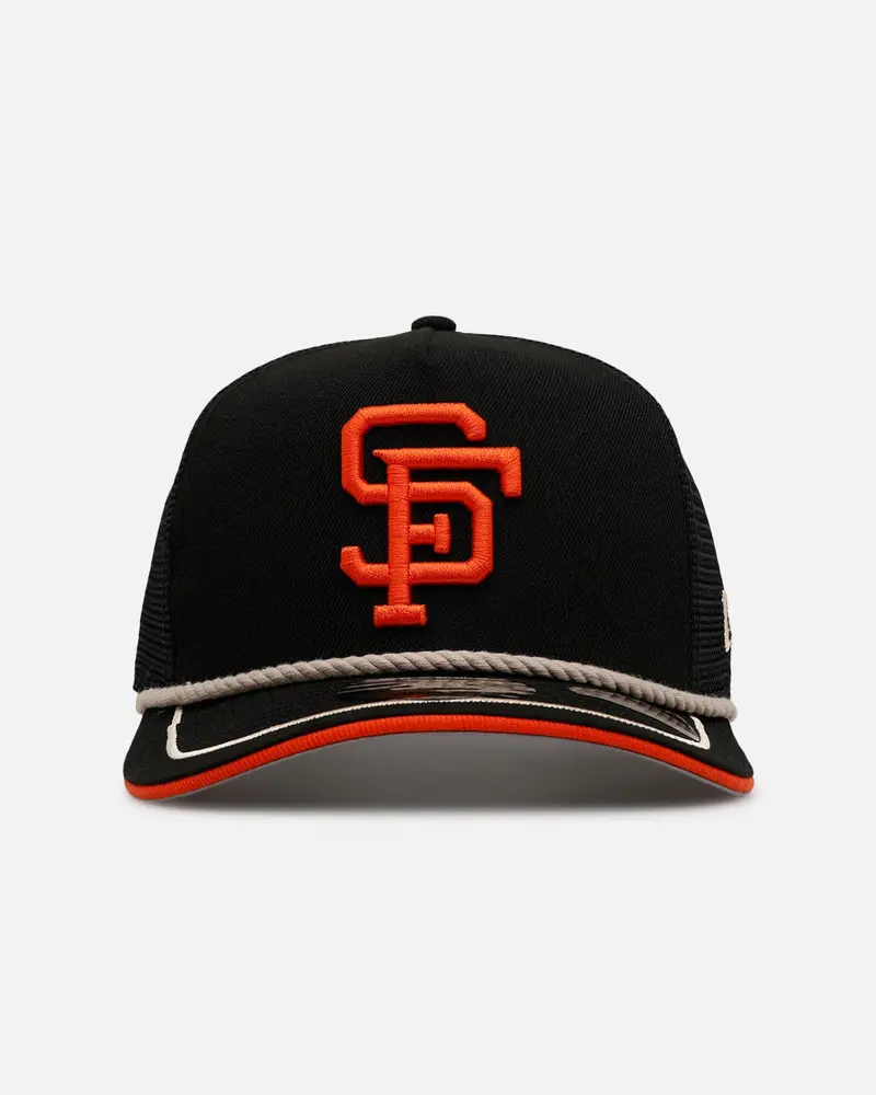 New Era San Francisco Giants 'Spring Injection' 9Fifty A-Frame Trucker Snapback Black 1
