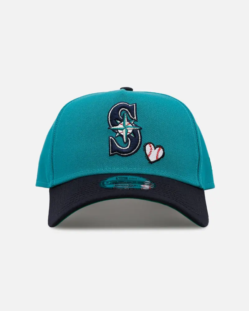 New Era Seattle Mariners 'Baseball Hearts' 9Forty A-Frame Snapback Official Team Color 1