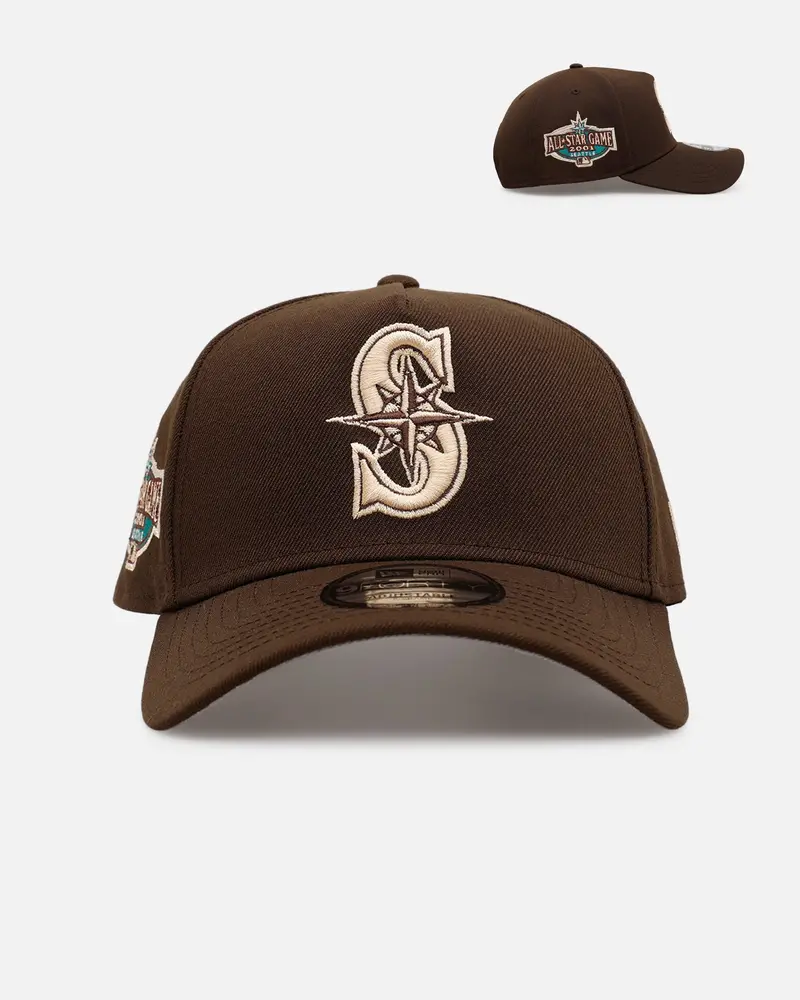 New Era Seattle Mariners 'Stay Classy' 9Forty A-Frame Snapback Walnut 1