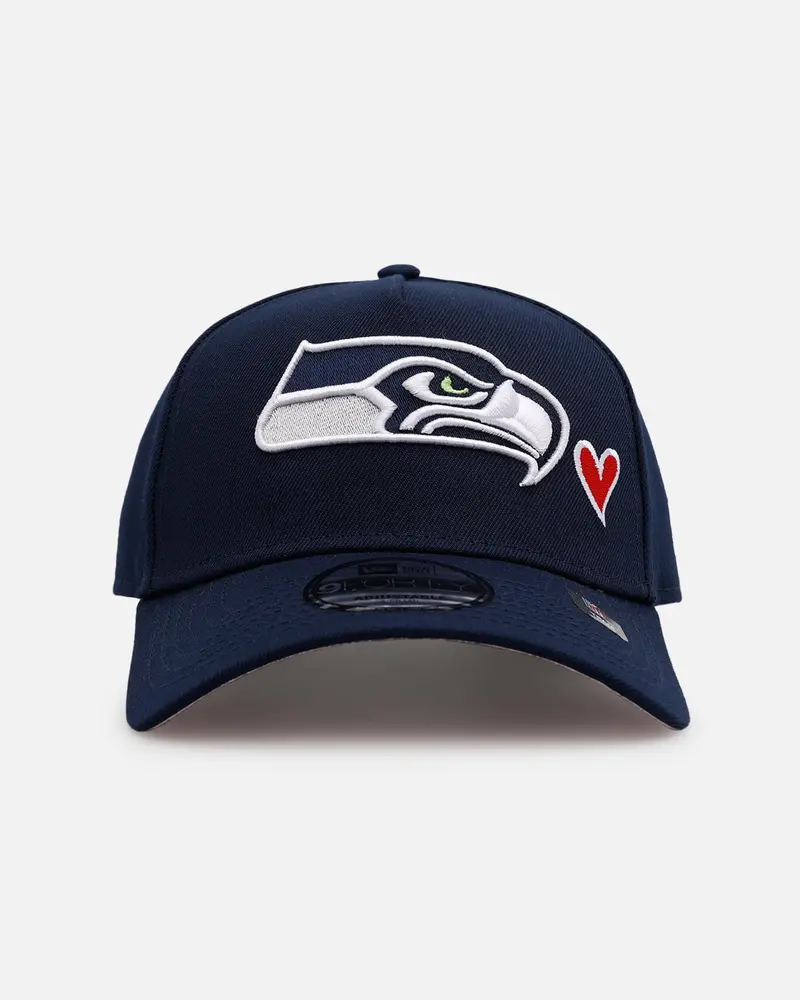 New Era Seattle Seahawks 'Team Color Hearts' 9Forty A-Frame Snapback Official Team Color 1