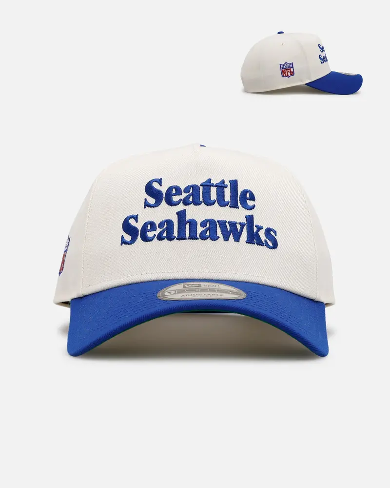 New Era Seattle Seahawks 'Throwback Bowl' 9Forty A-Frame Snapback Chrome/Otc 1