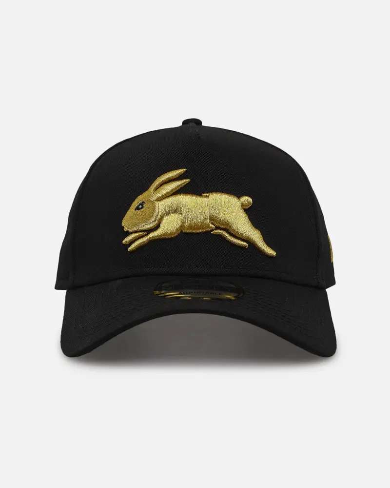 New Era South Sydney Rabbitohs 9Forty A-Frame Snapback Black/Gold 1