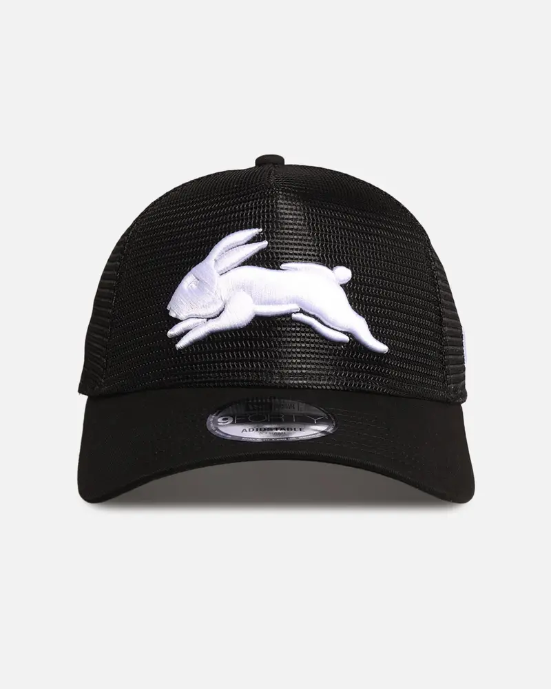 New Era South Sydney Rabbitohs 'Nrl Mesh Crown' 9Forty A-Frame Trucker Snapback Black 1