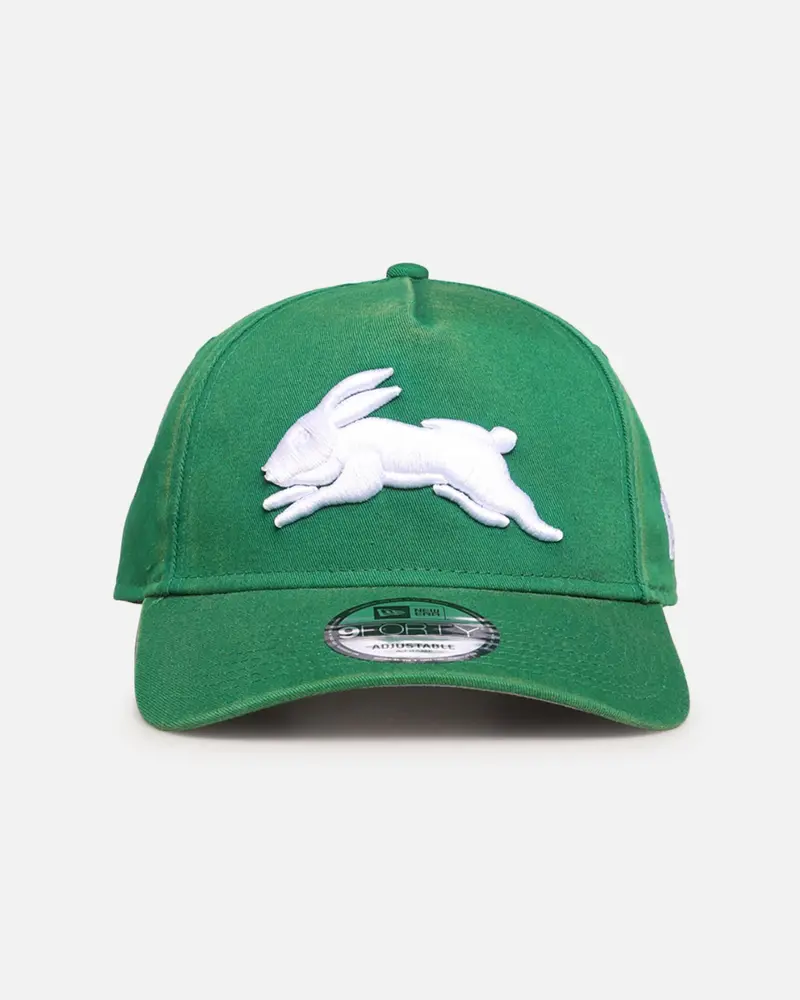 New Era South Sydney Rabbitohs 'Nrl Washed Otc' 9Forty A-Frame Snapback Dark Green 1