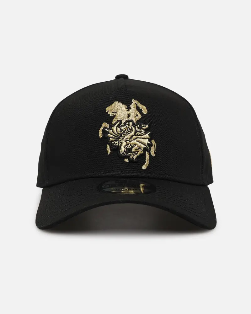 New Era St. George Illawarra Dragons 9Forty A-Frame Snapback Black/Gold 1