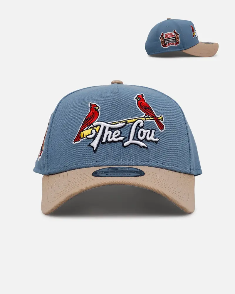 New Era St. Louis Cardinals 'Easy Breezy' 9Forty A-Frame Snapback Blue/Tan 1