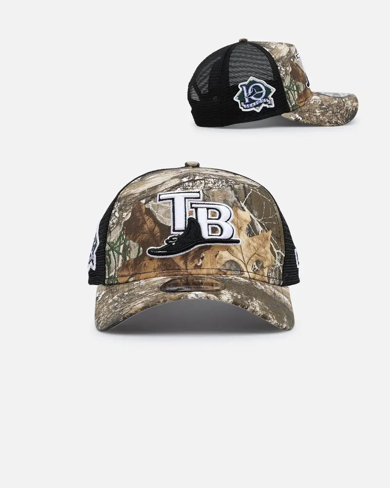 New Era Tampa Bay Rays 'Real Tree' 9Forty A-Frame Trucker Snapback Realtree Edge 1
