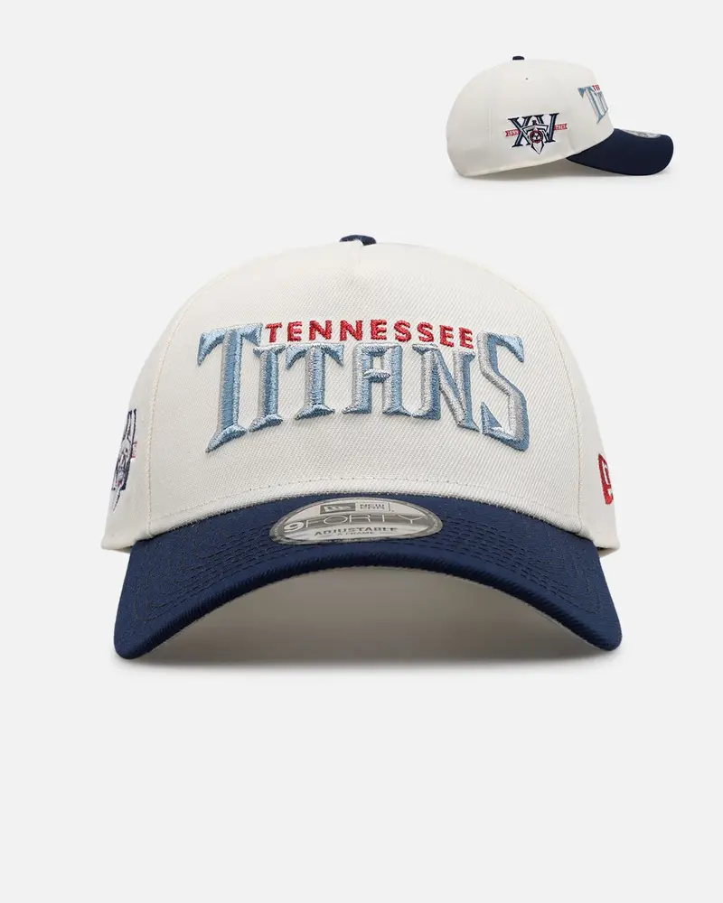 New Era Tennessee Titans 'Chrome Metallic Wordmark' 9Forty A-Frame Snapback Chrome 1