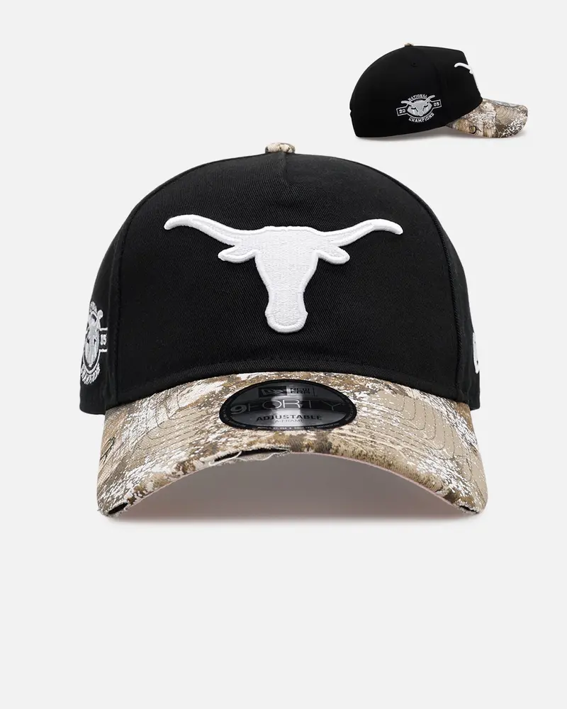 New Era Texas Longhorns 'Seasoned Camo' 9Forty A-Frame Snapback Black/Camo 1