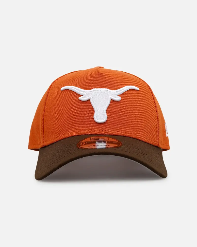 New Era Texas Longhorns 'Walnut Visor' 9Forty A-Frame Snapback Walnut 1