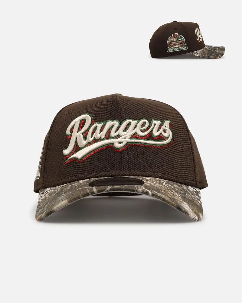 New Era Texas Rangers 'Great Outdoors' 9Forty A-Frame Snapback Brown/Camo 1