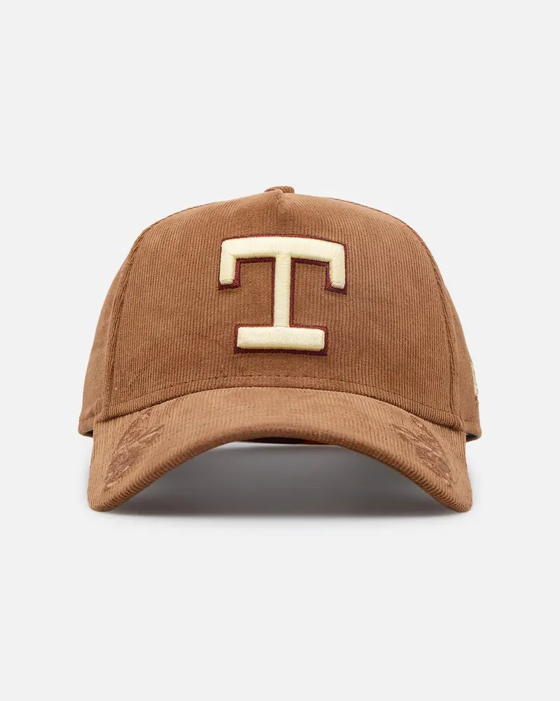 New Era Texas Rangers 'Ornamental Corduroy' 9Forty A-Frame Snapback Tan 1