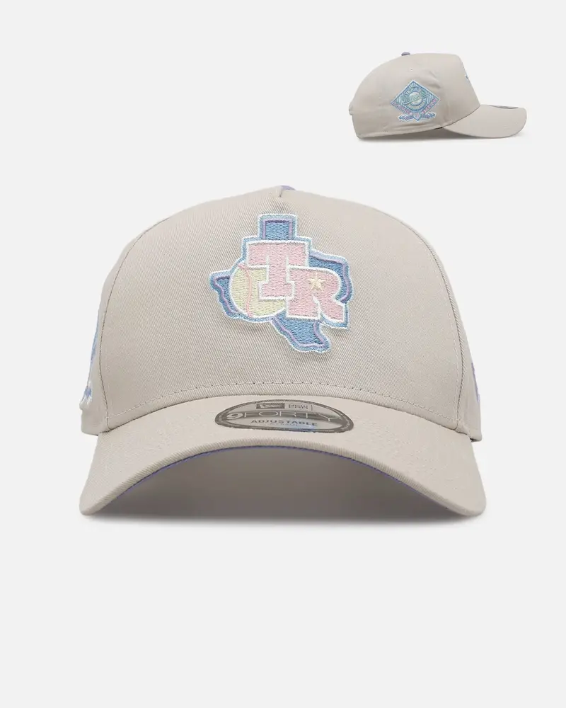 New Era Texas Rangers 'Pastel 2.0' 9Forty A-Frame Snapback Stone 1