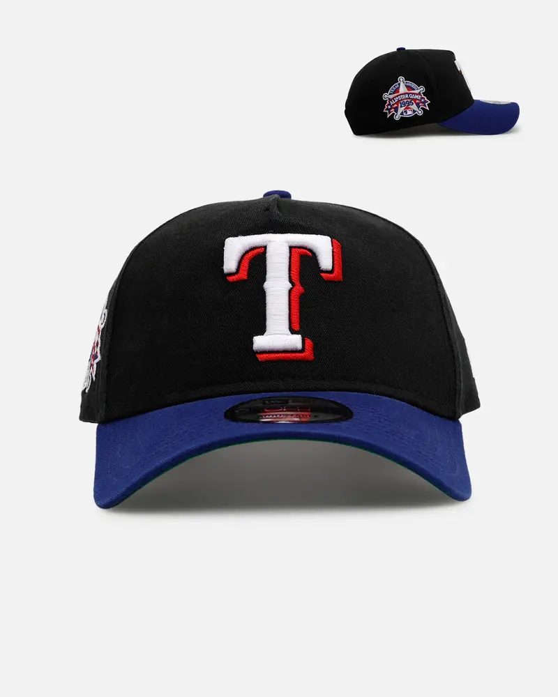 New Era Texas Rangers 'Pigment Dye Two Tone' 9Forty A-Frame Snapback Black/Official Team Color 1
