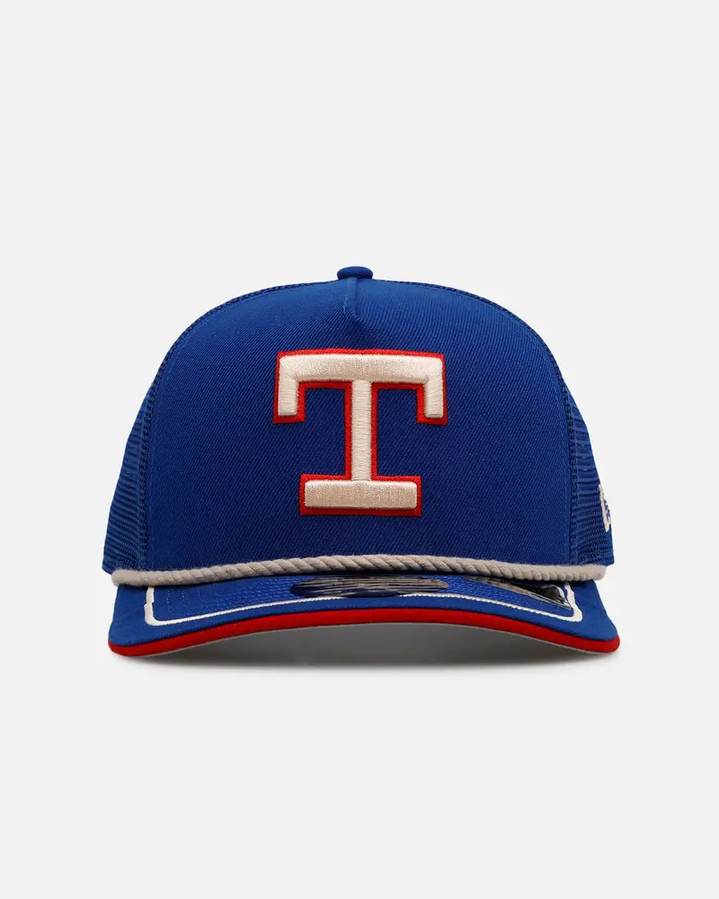 New Era Texas Rangers 'Spring Injection' 9Fifty A-Frame Trucker Snapback Blue 1