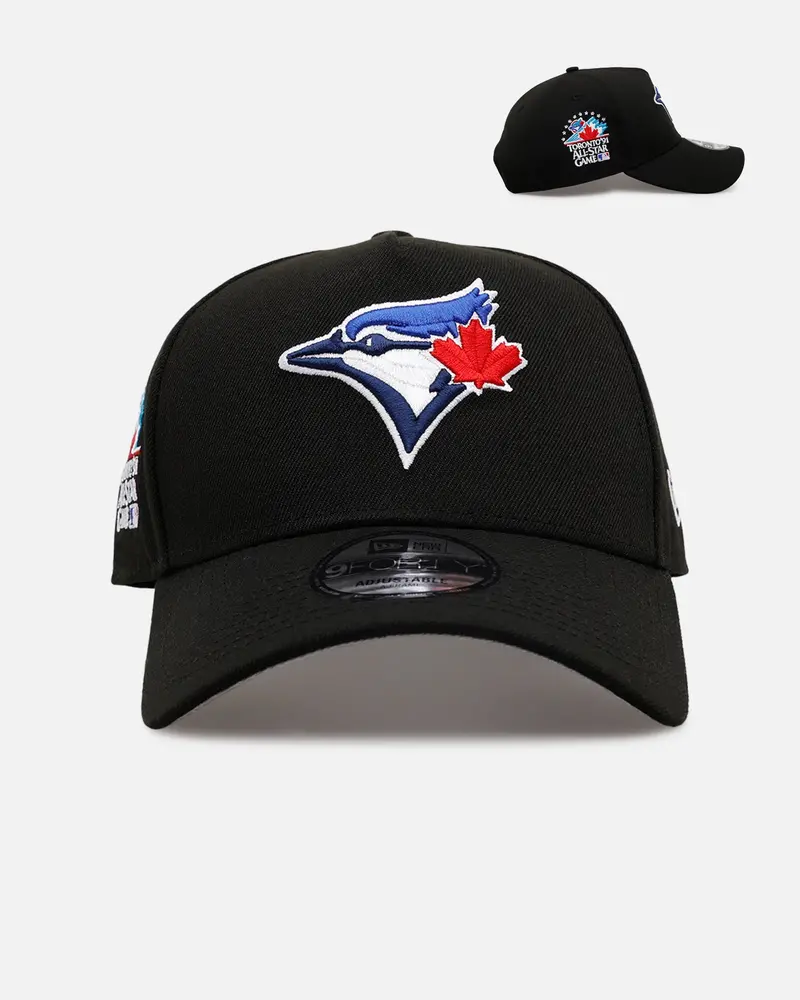 New Era Toronto Blue Jays 'Black And Team Color' 9Forty A-Frame Snapback Black/Official Team Color 1