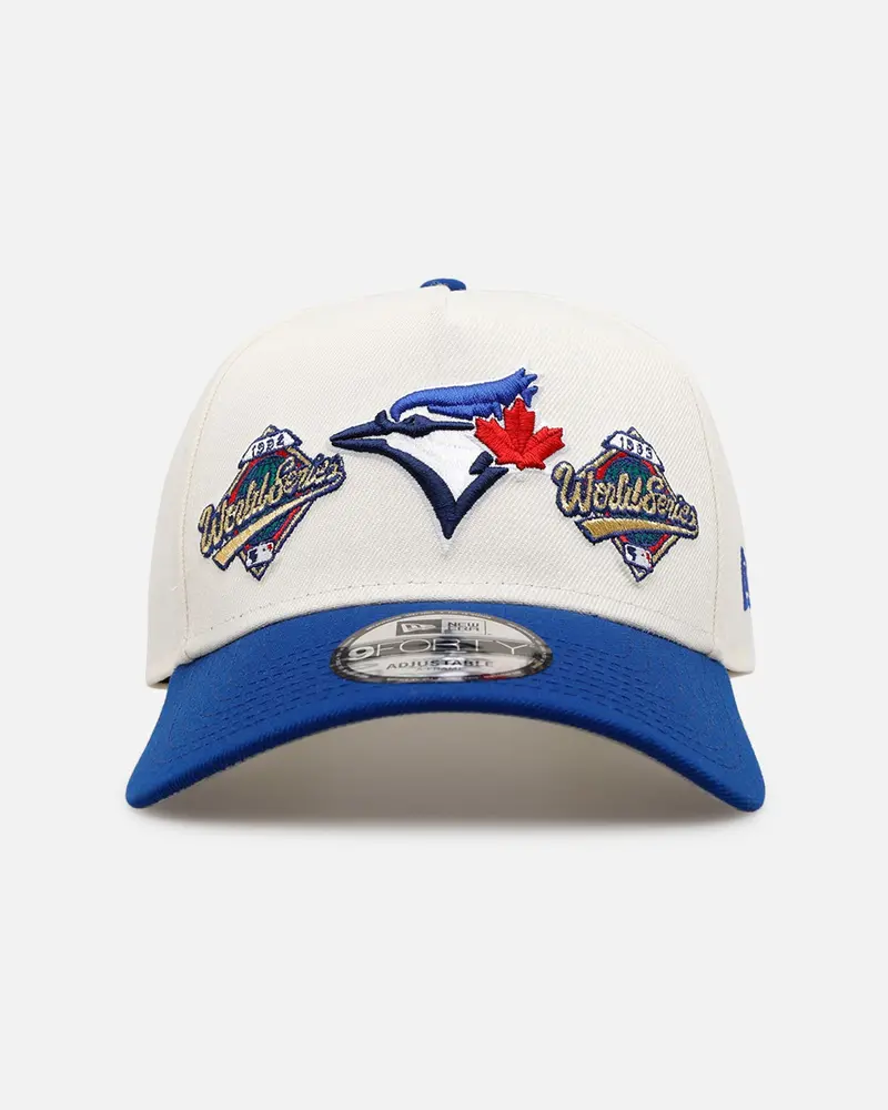 New Era Toronto Blue Jays 'World Series Logo' 9Forty A-Frame Snapback Chrome 1