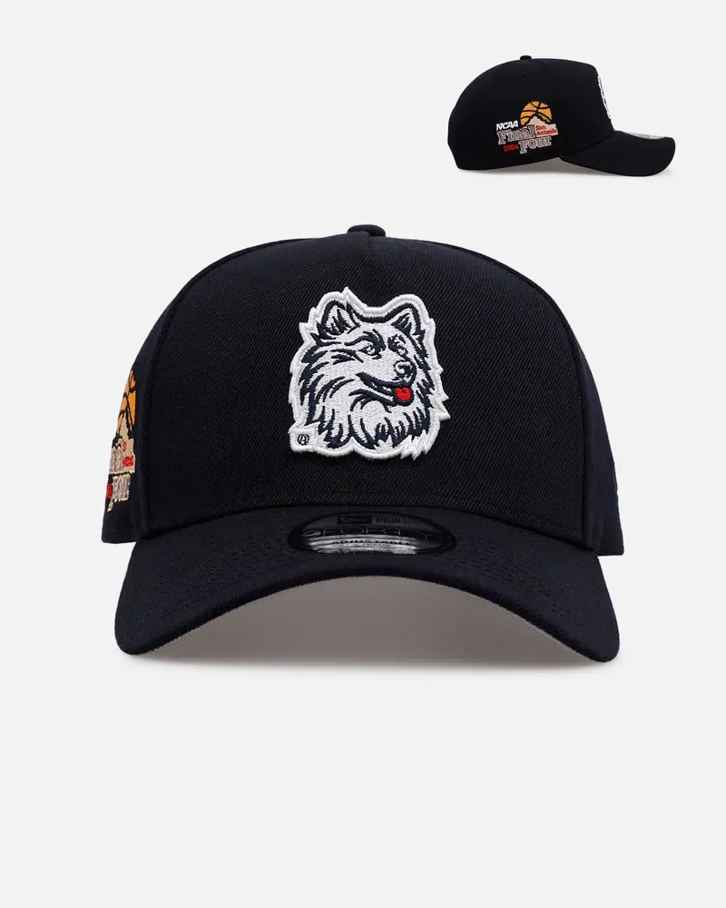 New Era Uconn Huskies 'Retro Final Four' 9Forty A-Frame Snapback Official Team Color 1
