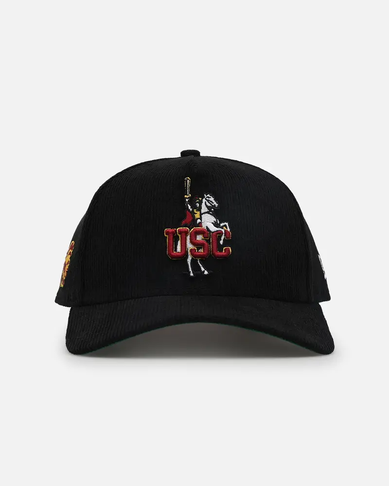 New Era University Of Southern California Trojans 'Usc Pack' 9Forty A-Frame Corduroy Snapback Black 1