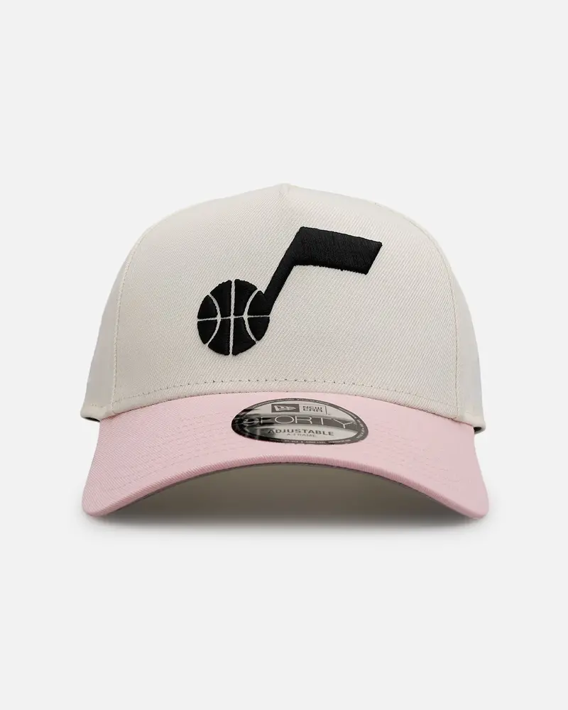 New Era Utah Jazz 'Pink Lemonade' 9Forty A-Frame Snapback Pink/Yellow 1