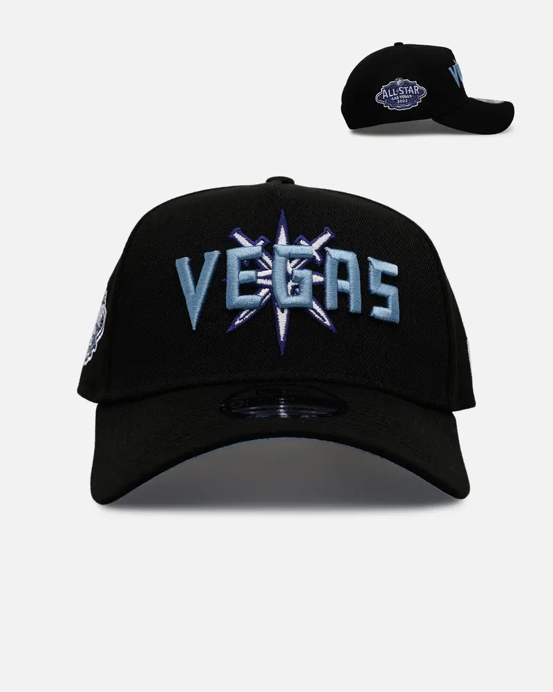 New Era Vegas Golden Knights 'Black And Sky Blue' 9Forty A-Frame Snapback Black/Sky Blue 1