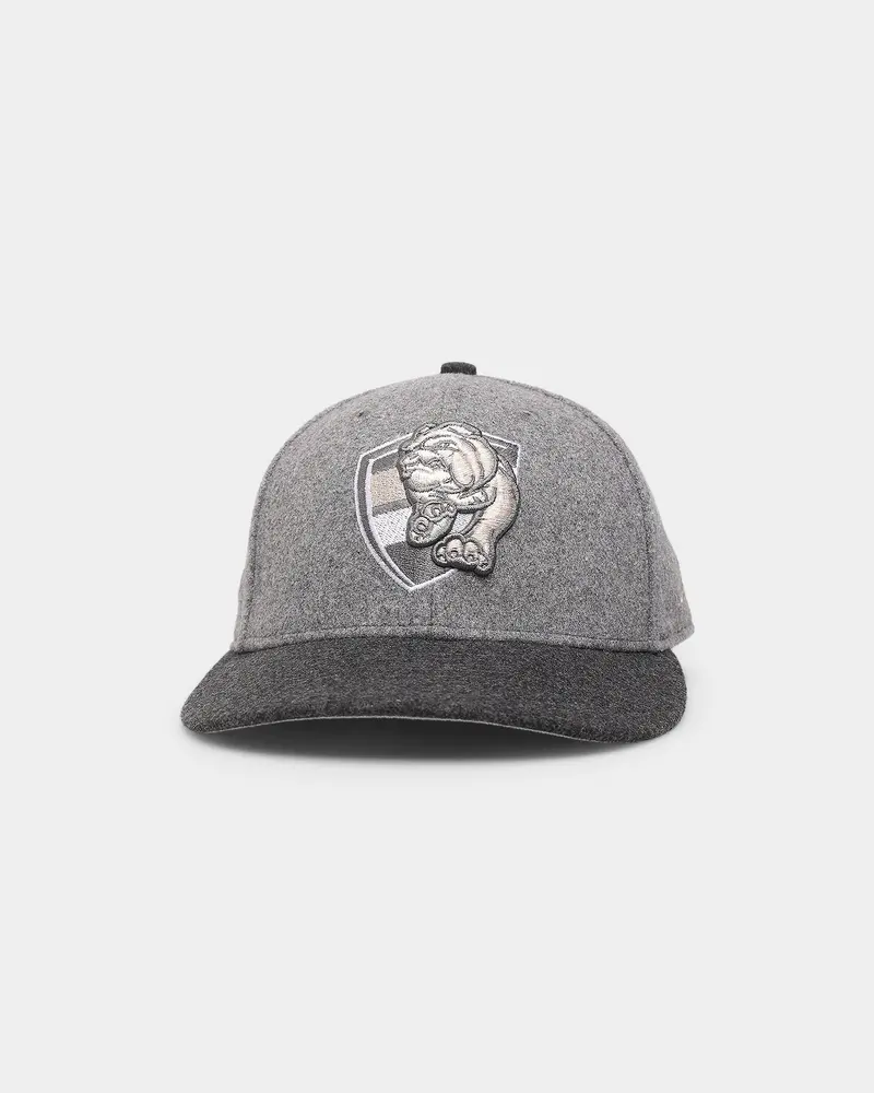 New Era Western Bulldogs 'Melton Wool Cap' Afl '22 59Fifty Low Profile Fitted Dark Grey 1