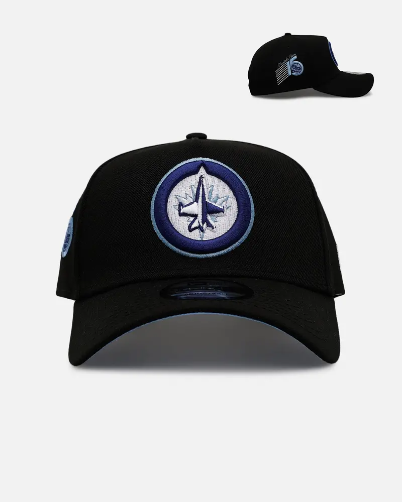 New Era Winnipeg Jets 'Black And Sky Blue' 9Forty A-Frame Snapback Black/Sky Blue 1