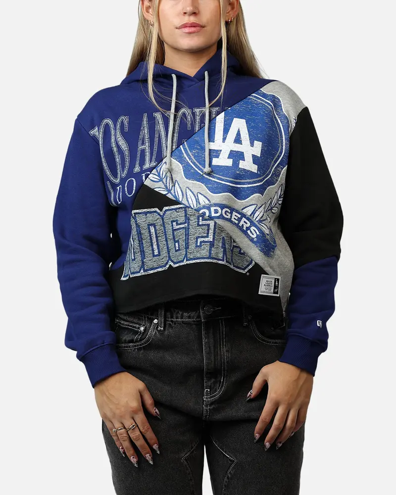 New Era Women's Los Angeles Dodgers Team Split Hoodie Blue/Grey 1