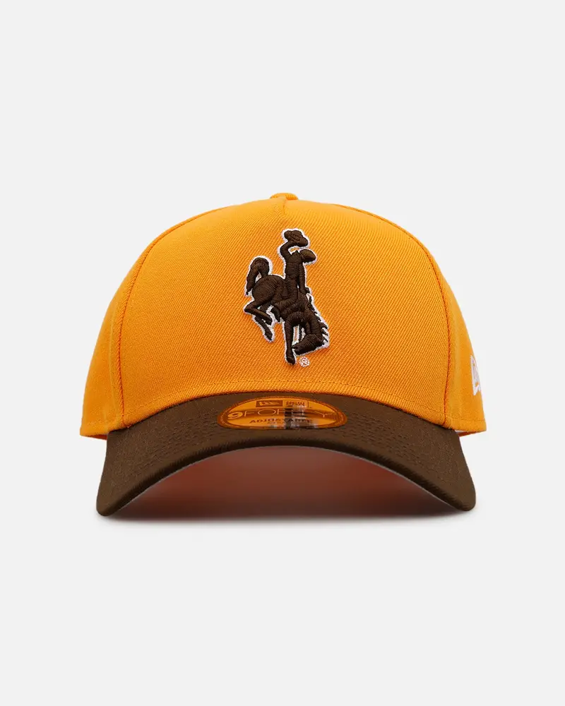 New Era Wyoming Cowboys 'Walnut Visor' 9Forty A-Frame Snapback Walnut 1