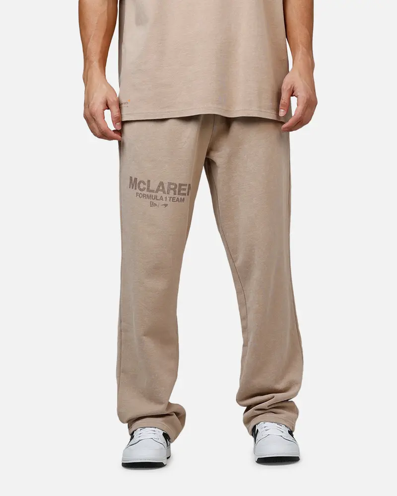 New Era X Mclaren Sweat Pants Taupe 1