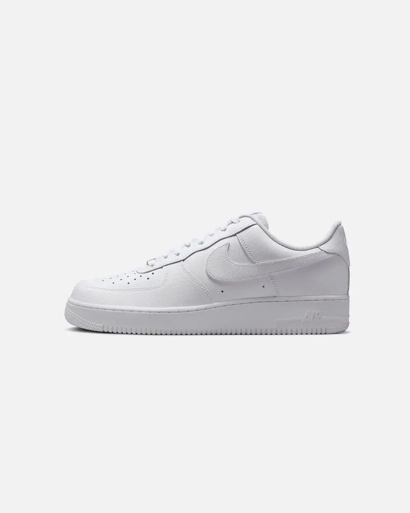Nike Air Force 1 '07 Texture "Carbon Fibre" White/White 1