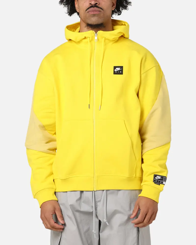Nike Air Full-Zip Fleece Hoodie Saturn Gold/Black 1
