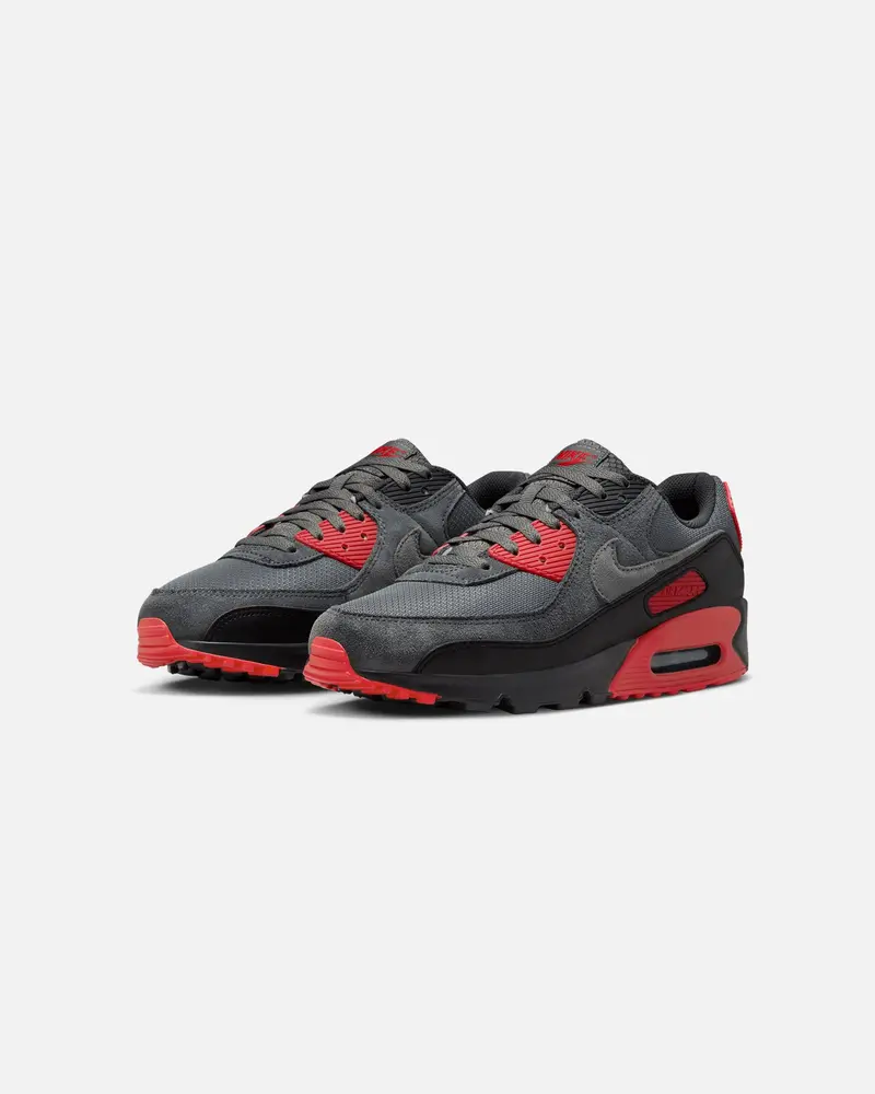 Nike Air Max 90 Black/Smoke Grey/Fire Red 2
