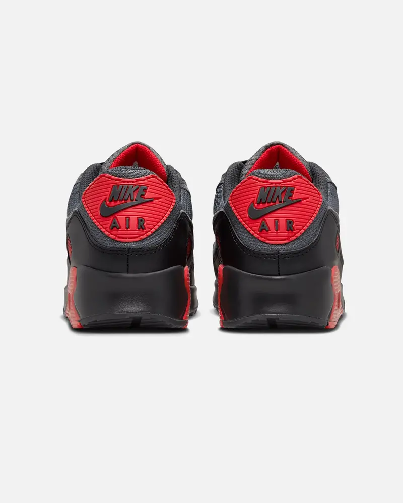 Nike Air Max 90 Black/Smoke Grey/Fire Red 3