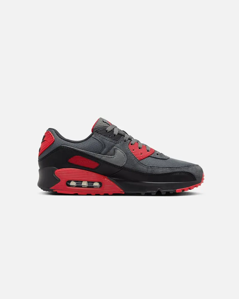 Nike Air Max 90 Black/Smoke Grey/Fire Red 4