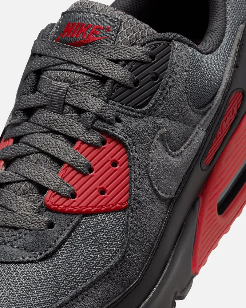 Nike Air Max 90 Black/Smoke Grey/Fire Red 6