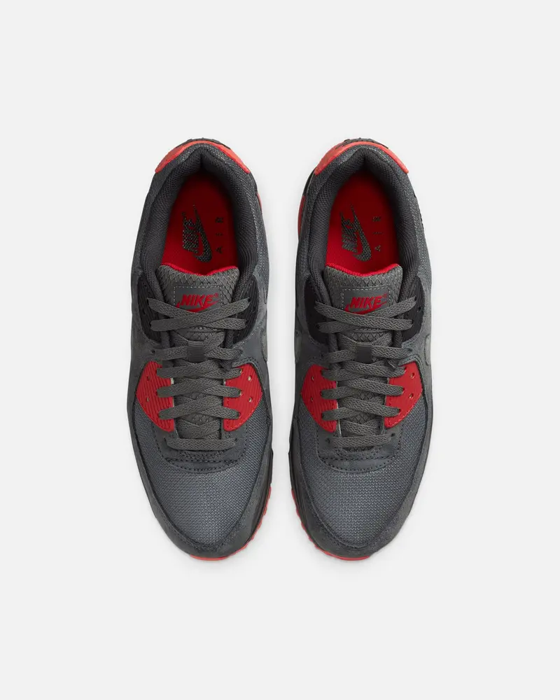 Nike Air Max 90 Black/Smoke Grey/Fire Red 7