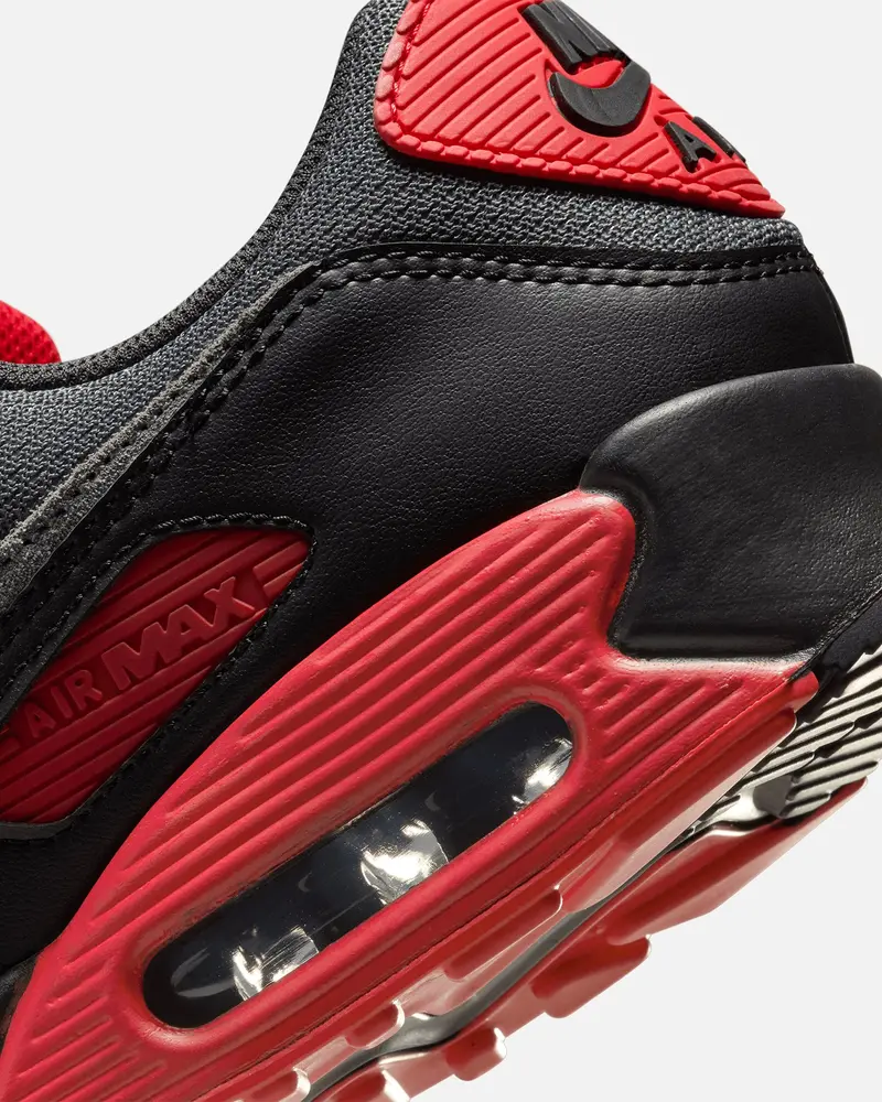 Nike Air Max 90 Black/Smoke Grey/Fire Red 8